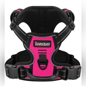 BarkBay  No pulling XL - Dog Harnesses Black